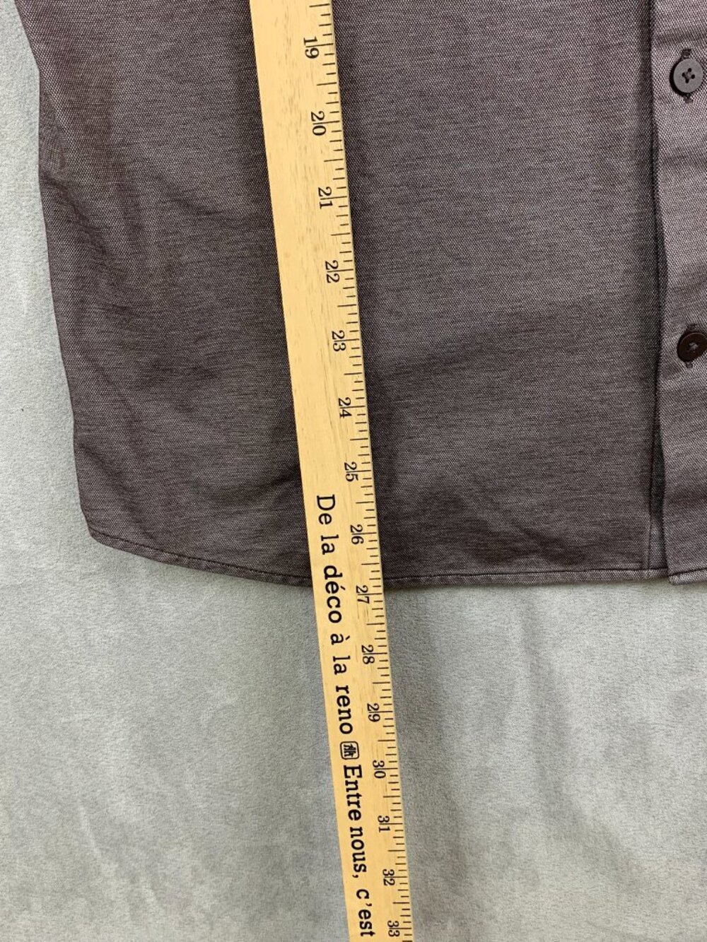 Lululemon Mens Shirt Medium Purple Heather Commission Long Sleeve Button Up - Picture 4 of 6
